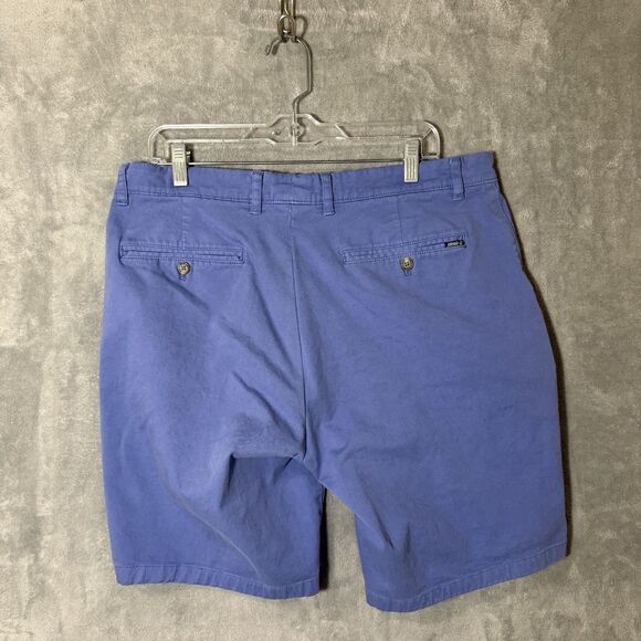 Johnnie O Shorts Mens Size 38 Blue Chino Flat Front Cotton Golf Preppy Spring - Picture 5 of 10